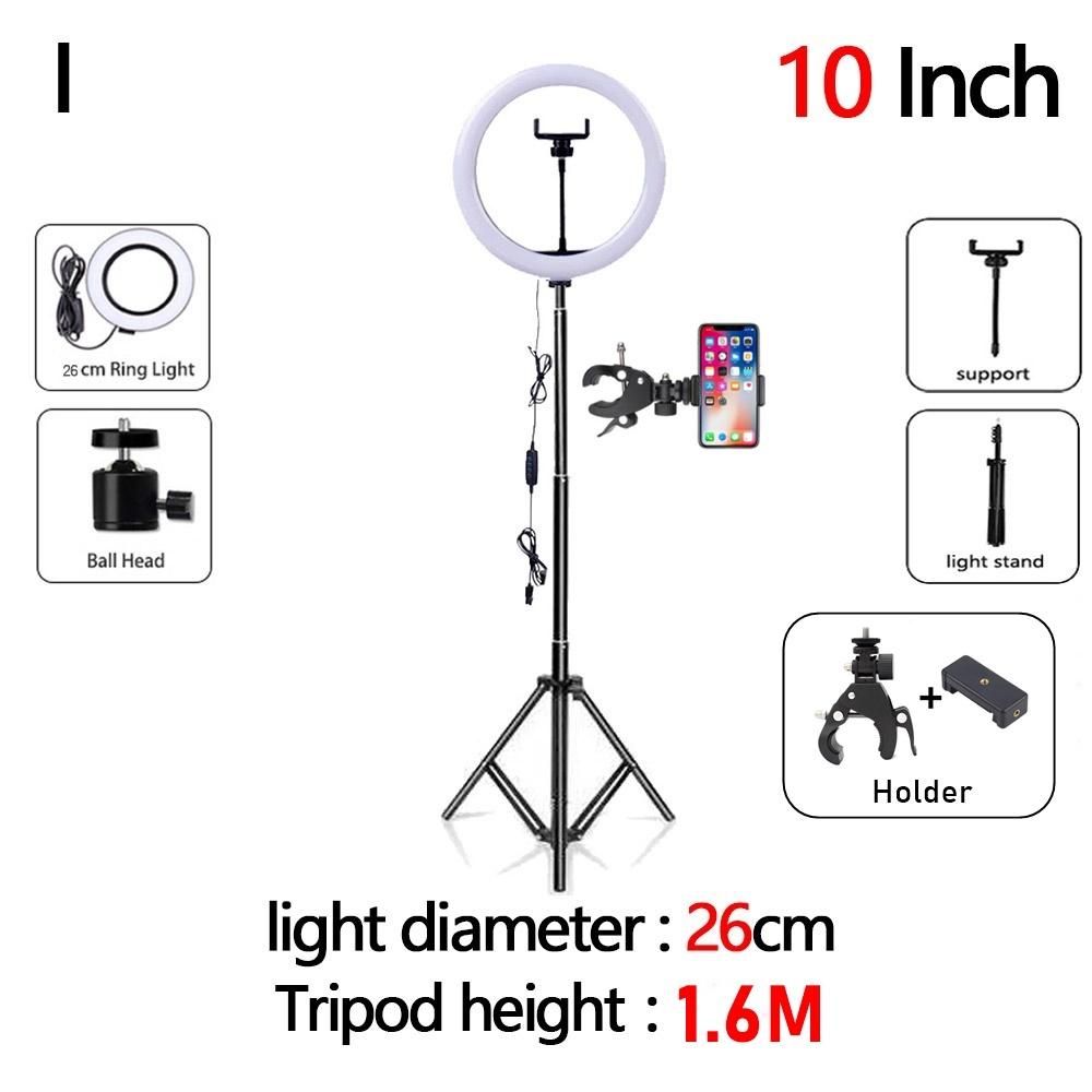 Dimmable Selfie Ring Fill Light Led Ring Lamp For Makeup Video Live - 10 inch 3